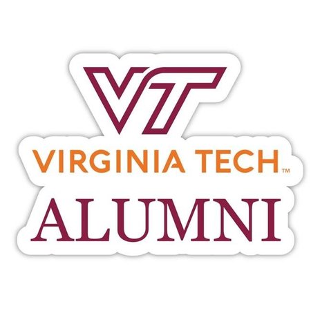 R & R IMPORTS R & R Imports STC4-C-VAT20 ALUM 2pk Virginia Tech Hokies 4 in. Laser Cut Alumni Vinyl Decal Sticker - Pack of 2 STC4-C-VAT20 ALUM 2pk